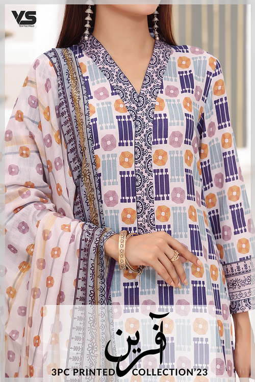 Afreen Printed Three Piece Collection 2023