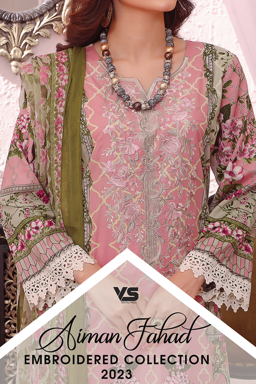 Aiman Fahad Embroidered Lawn Collection Vol-1 2023