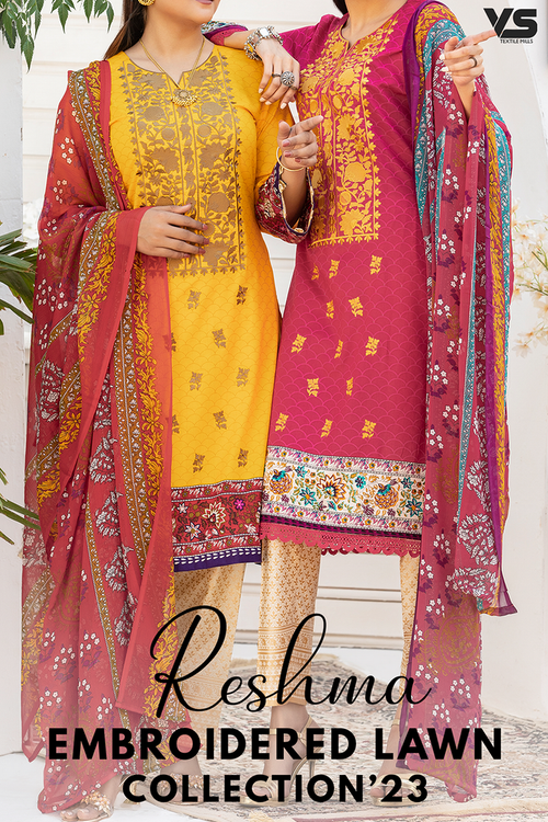 Reshma Embroidered Lawn Collection 2023