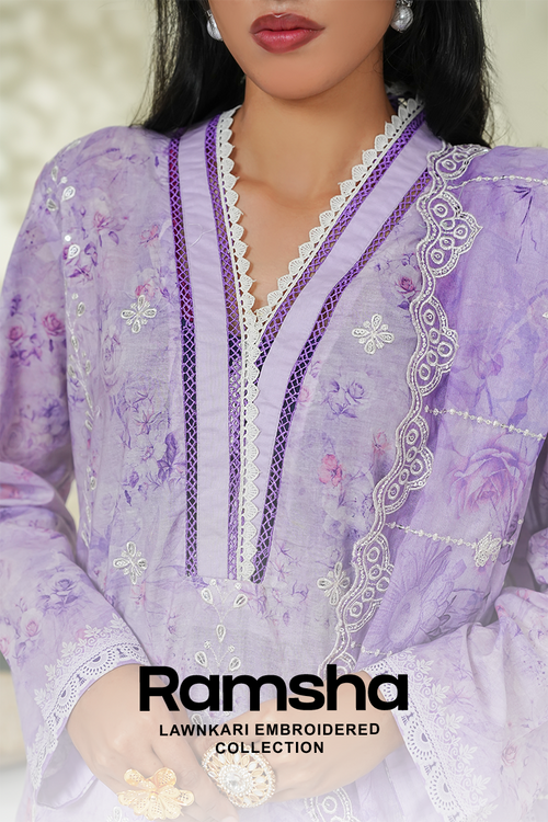 Ramsha Lawnkari Embroidered Collection 2026