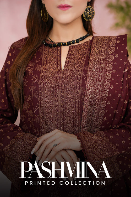 Pashmina Printed Dhanak Winter Collection 2025
