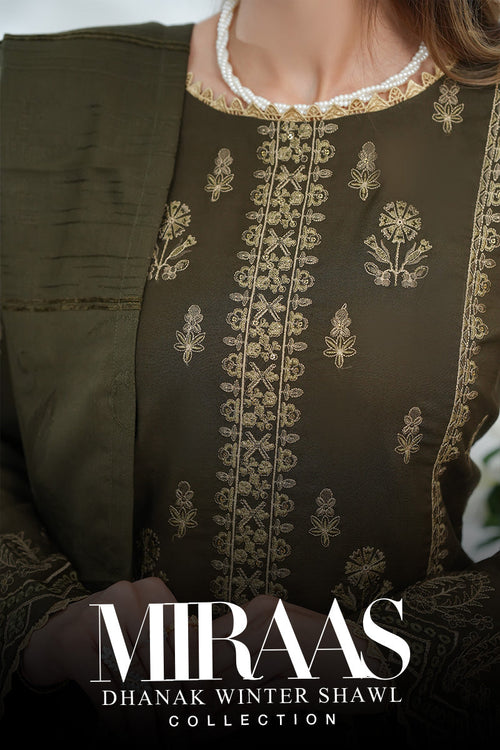Miraas Embroidered Dhanak Winter Collection 2025