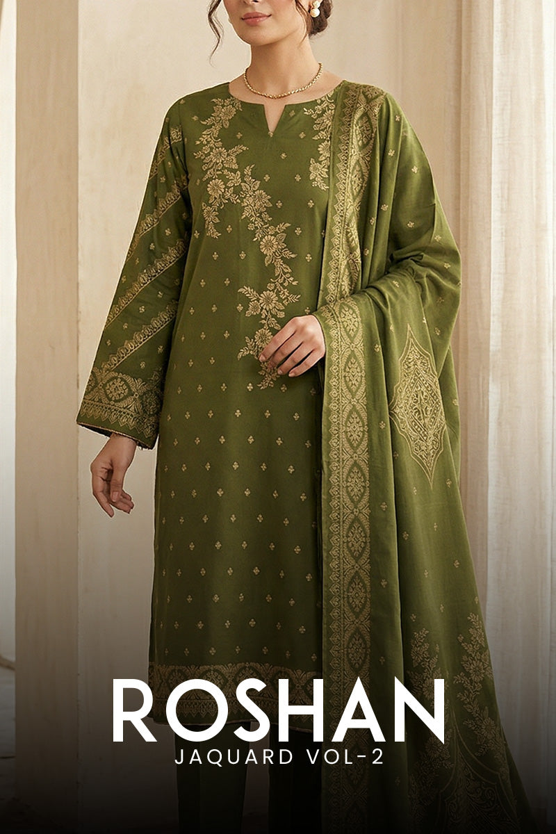 Roshan Jacquard Lawn Collection 2026 – VS Textile