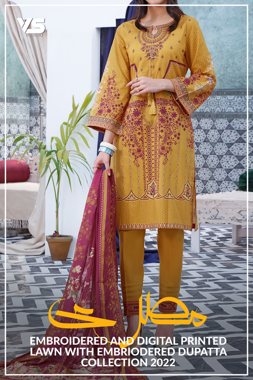 Misri Digital Embroidery - Elevate your wardrobe with the smart, stylish, and elegant line. 