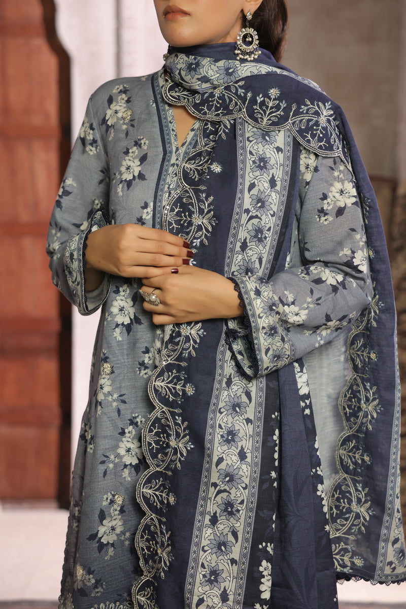 Shahkar Emb Khaddar D-009