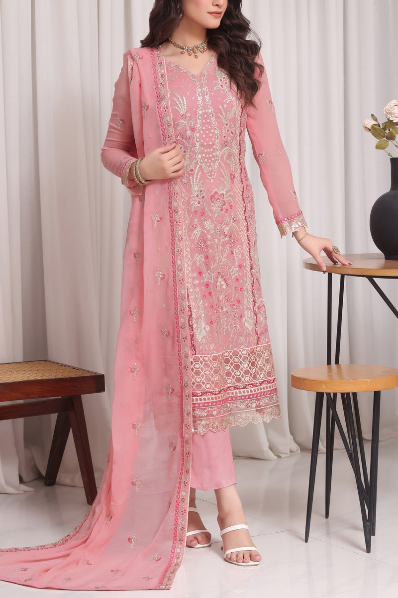 Jahanara Emb Chiffon D-09