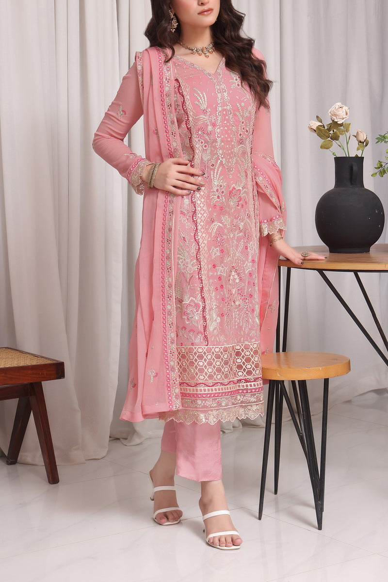 Jahanara Emb Chiffon D-09