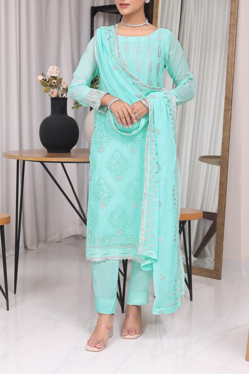 Jahanara Emb Chiffon D-10