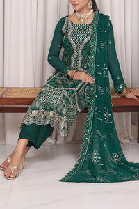 Jahanara Emb Chiffon D-08