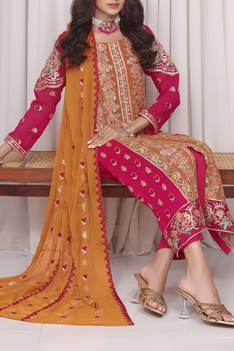 Jahanara Emb Chiffon D-07