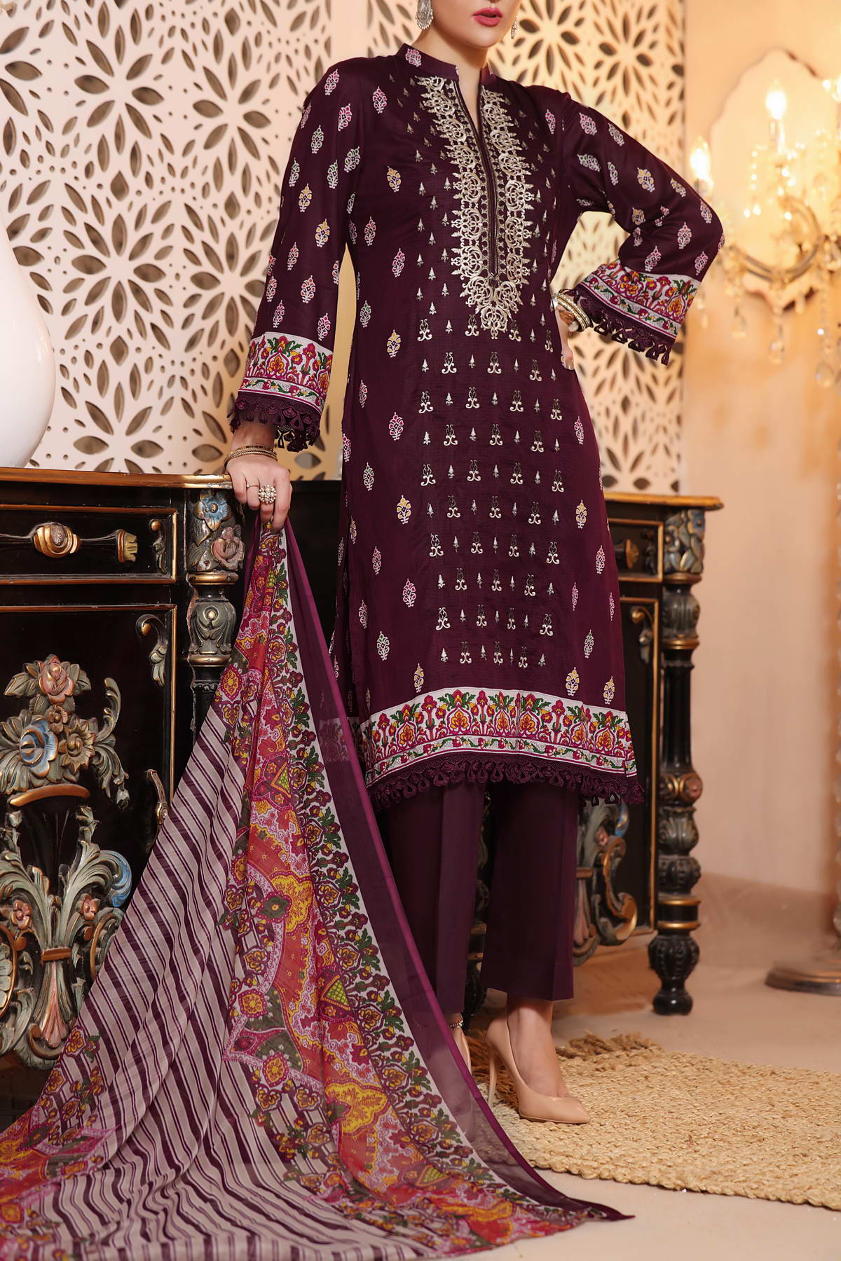 Reshma Embroidered Lawn Collection 2023 – VS Textile