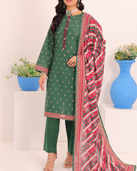 Shahkar Printed 3 Pcs Unstitch Khaddar D-1024