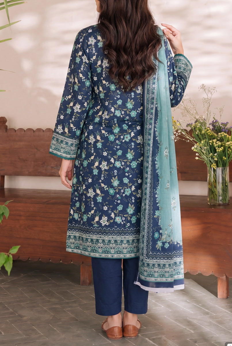 Misri Unstitch 3 Pcs Lawn D-953