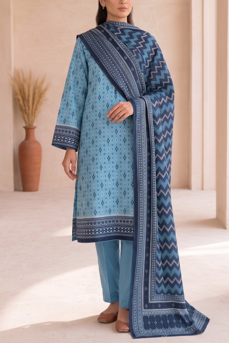Shahkar Printed 3 Pcs Unstitch Khaddar D-1001