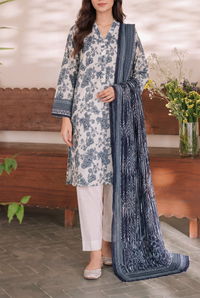 Misri Unstitch 3 Pcs Lawn D-957