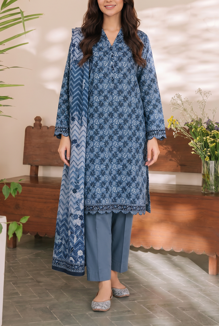 Misri Unstitch 3 Pcs Lawn D-967