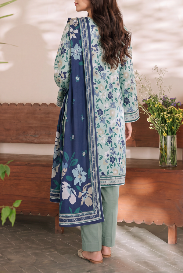 Misri Unstitch 3 Pcs Lawn D-950