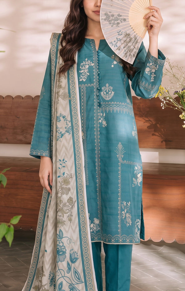 Shahkar Printed 3 Pcs Unstitch Khaddar D-1008