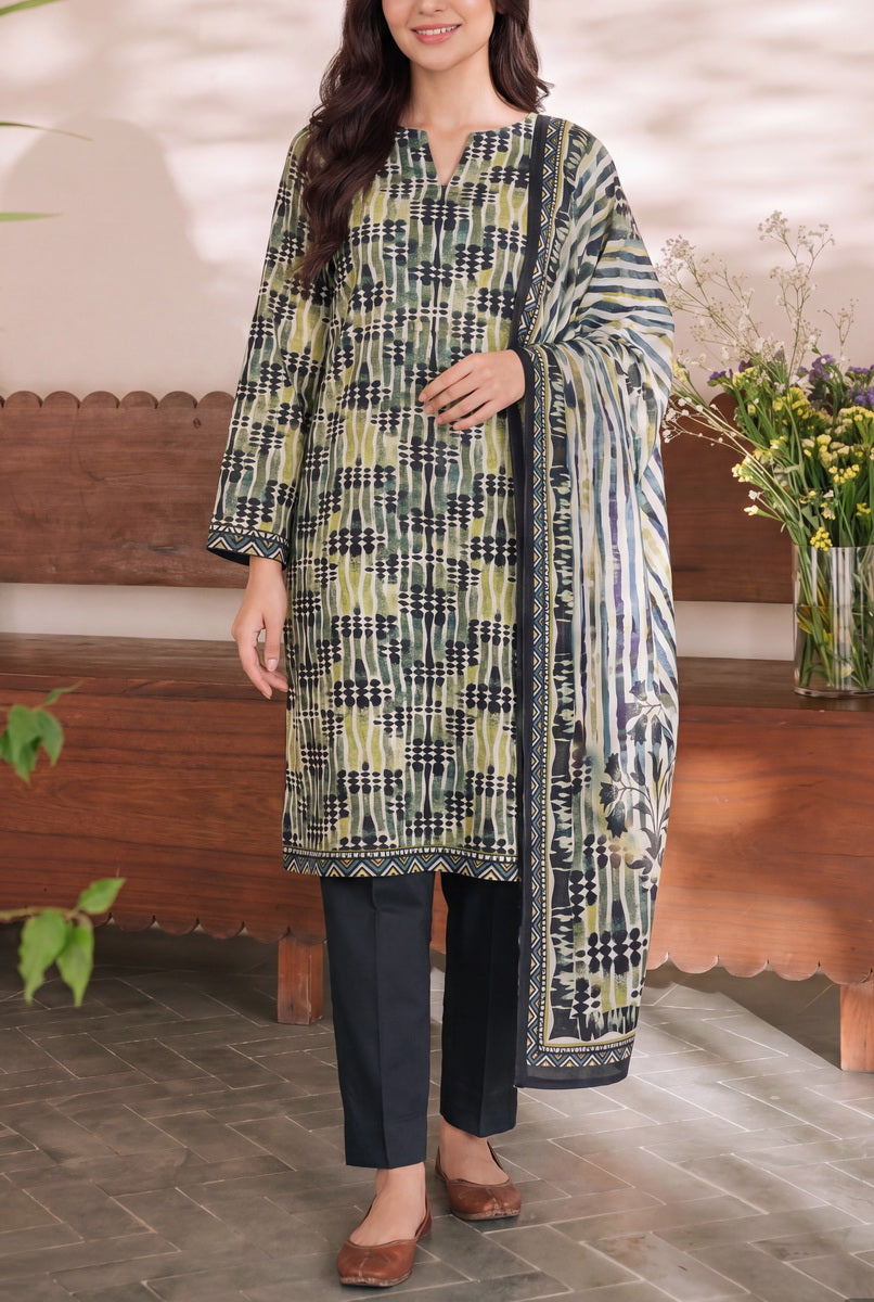 Misri Unstitch 3 Pcs Lawn D-951