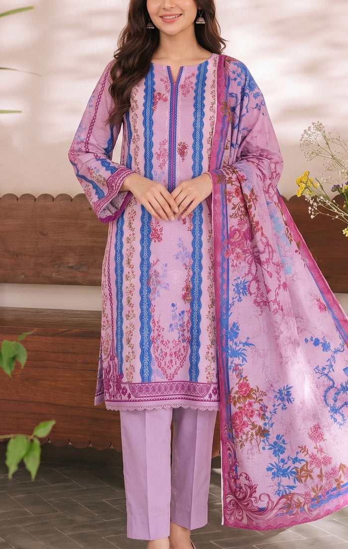 Shahkar Printed 3 Pcs Unstitch Khaddar D-1016
