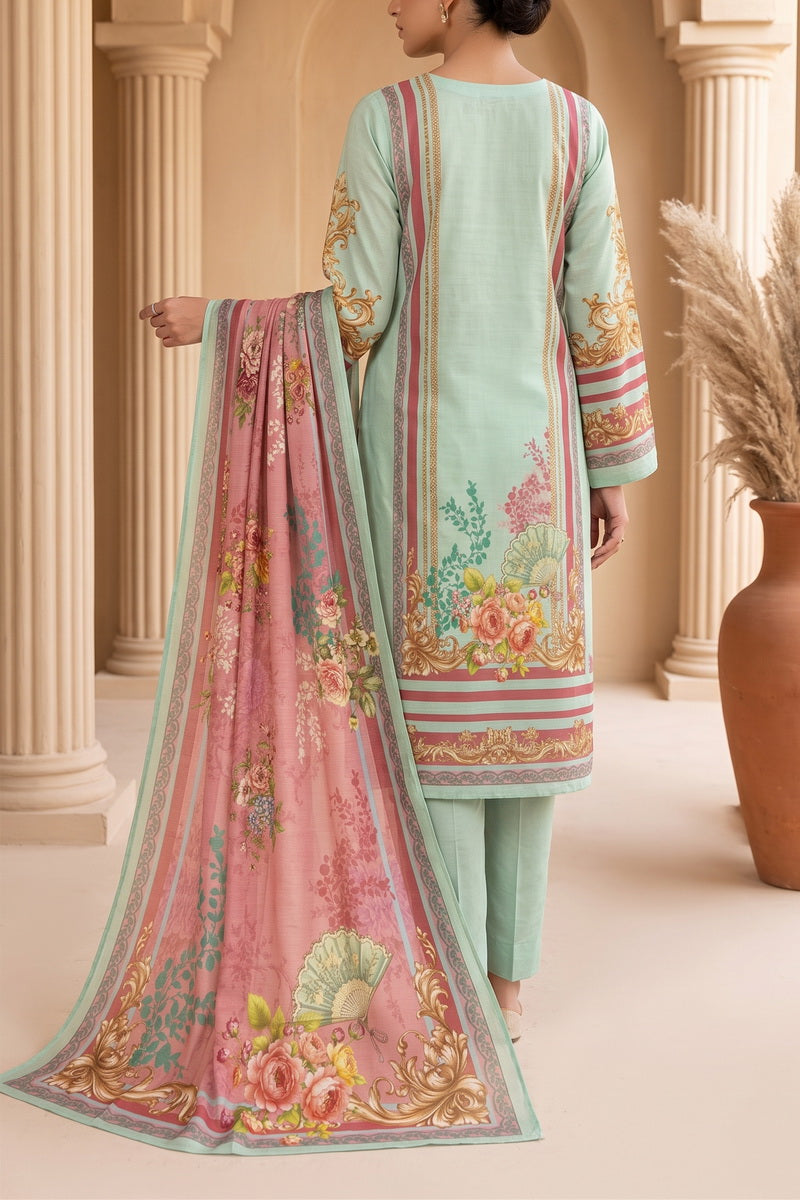 Shahkar Printed 3 Pcs Unstitch Khaddar D-1018