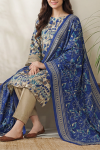 Daman Unstitch 3 Pcs Lawn D-864