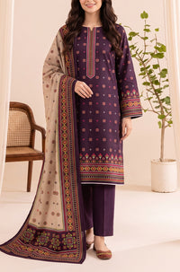 Jhalak Linen Unstitch 3 Pcs Winter D-14066