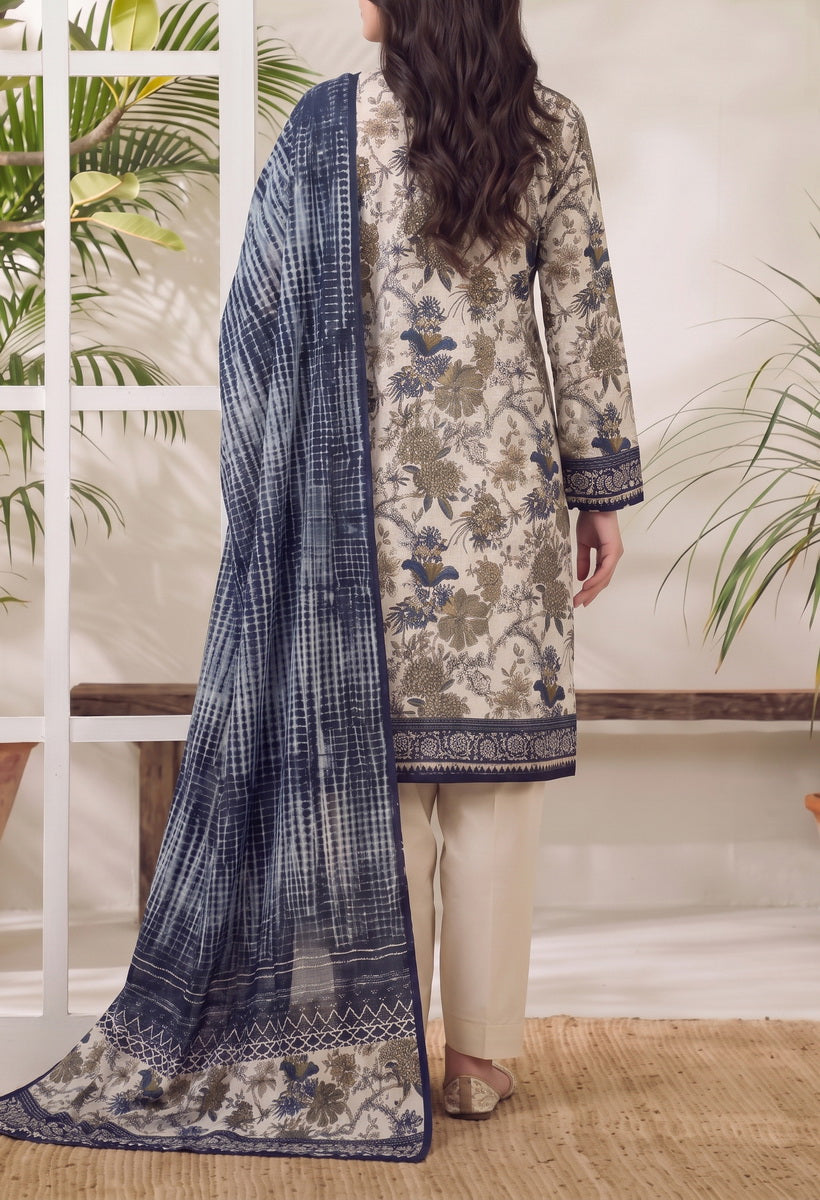 Jhalak Linen Unstitch 3 Pcs Winter D-14172