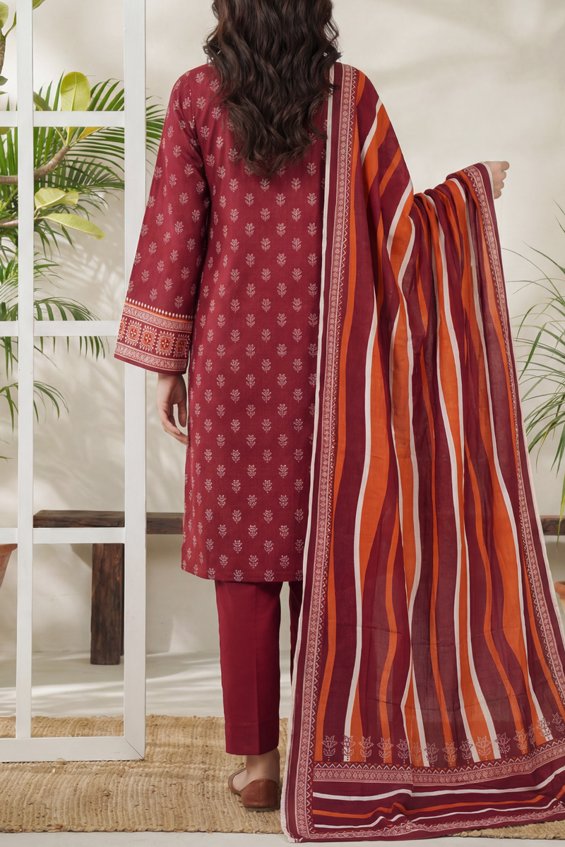 Daman Unstitch 3 Pcs Lawn D-861