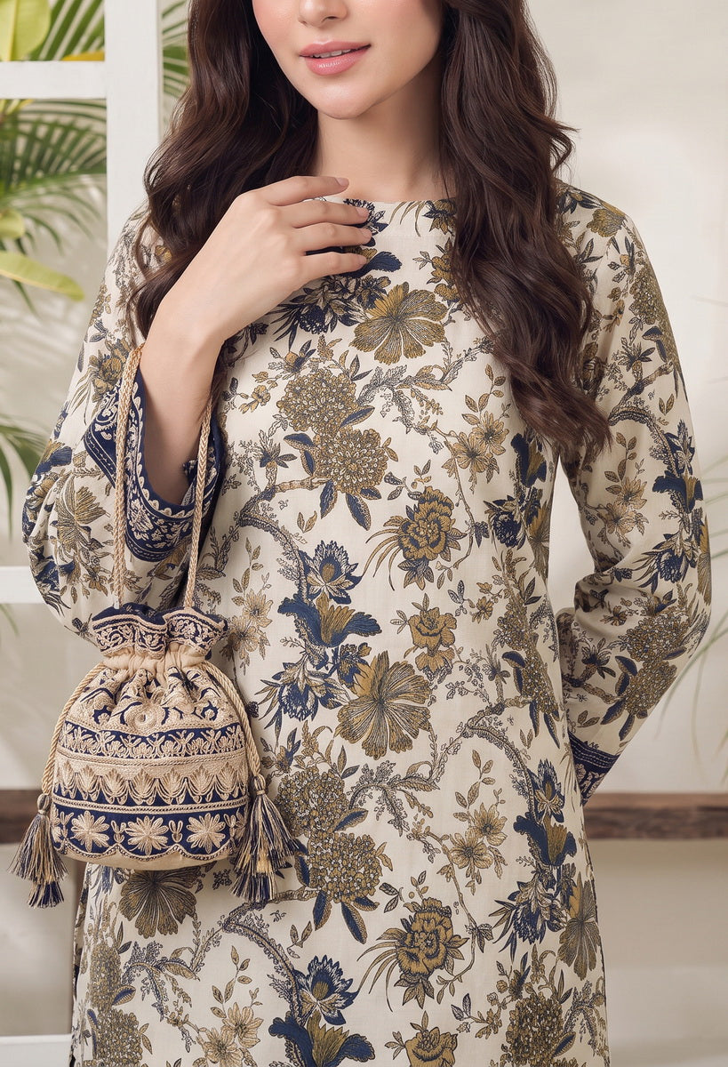 Jhalak Linen Unstitch 3 Pcs Winter D-14172