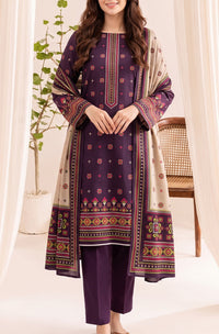 Jhalak Linen Unstitch 3 Pcs Winter D-14066