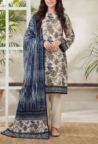 Jhalak Linen Unstitch 3 Pcs Winter D-14172
