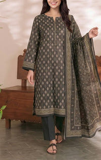 Shahkar Printed 3 Pcs Unstitch Khaddar D-1027