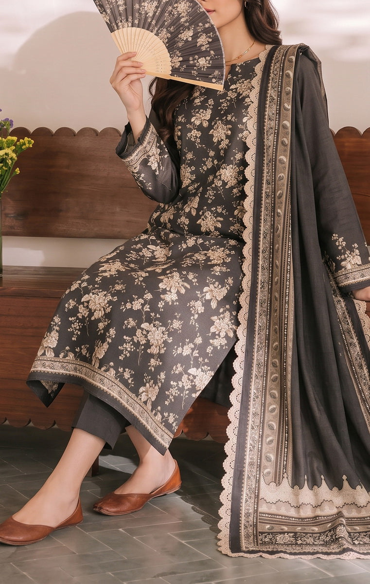 Shahkar Printed 3 Pcs Unstitch Khaddar D-1029