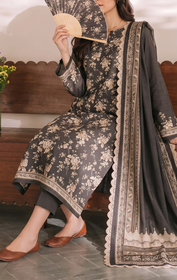 Shahkar Printed 3 Pcs Unstitch Khaddar D-1029
