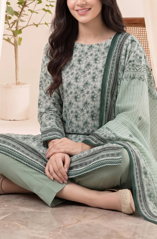 Jhalak Linen Unstitch 3 Pcs Winter D-14144