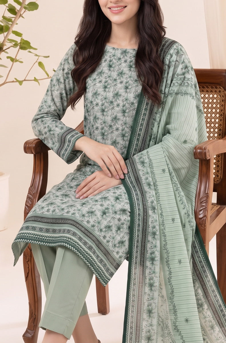 Jhalak Linen Unstitch 3 Pcs Winter D-14144