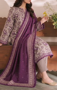 Shahkar Printed 3 Pcs Unstitch Khaddar D-1030