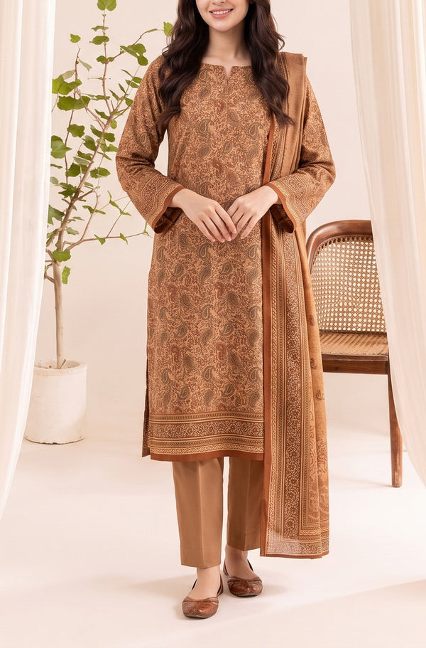 Jhalak Linen Unstitch 3 Pcs Winter D-14145