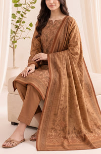 Jhalak Linen Unstitch 3 Pcs Winter D-14145