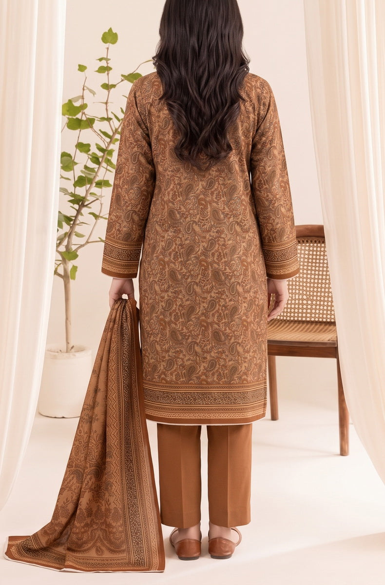 Jhalak Linen Unstitch 3 Pcs Winter D-14145