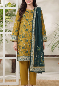 Jhalak Linen Unstitch 3 Pcs Winter D-14068