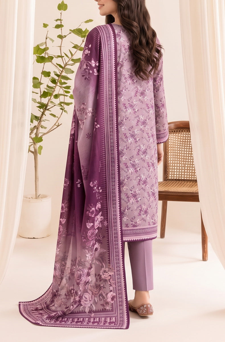 Jhalak Linen Unstitch 3 Pcs Winter D-14143