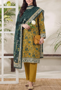 Jhalak Linen Unstitch 3 Pcs Winter D-14068