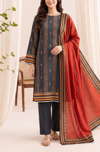 Jhalak Linen Unstitch 3 Pcs Winter D-14069