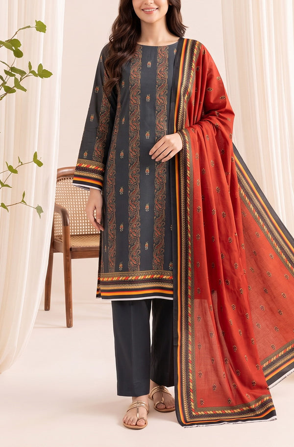 Jhalak Linen Unstitch 3 Pcs Winter D-14069