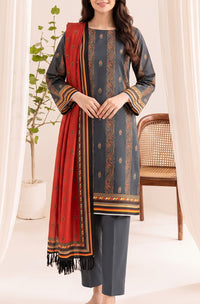 Jhalak Linen Unstitch 3 Pcs Winter D-14069