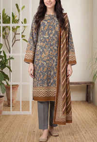 Jhalak Linen Unstitch 3 Pcs Winter D-14071