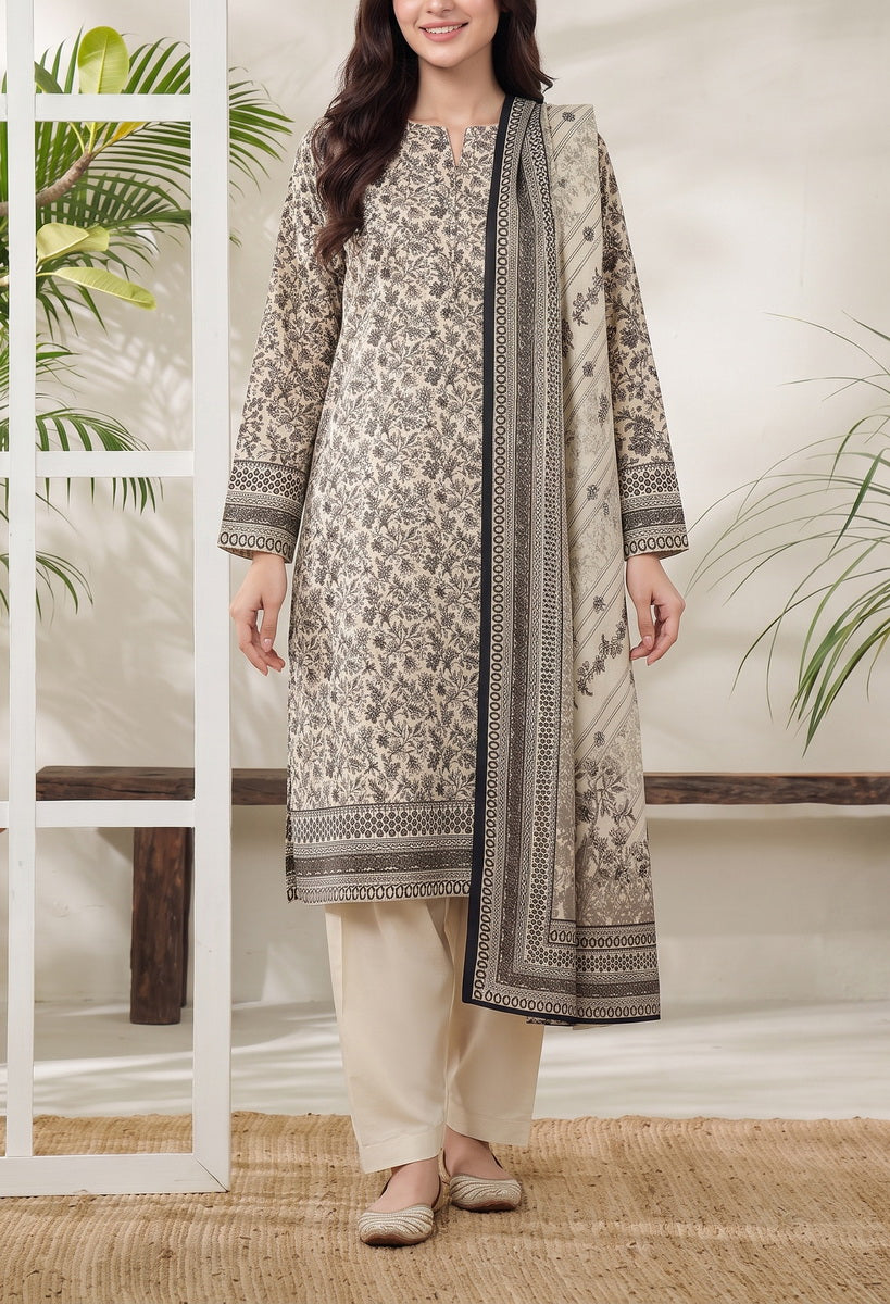 Jhalak Linen Unstitch 3 Pcs Winter D-14147