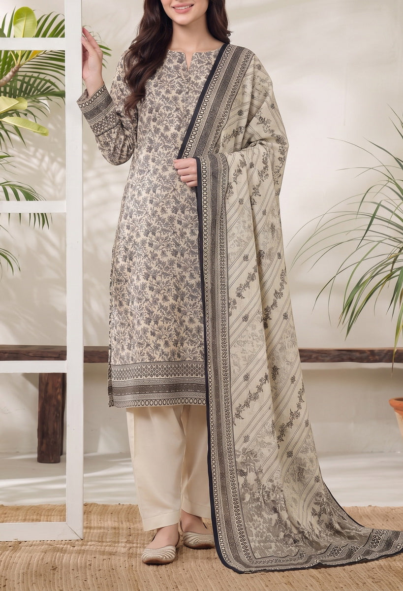 Jhalak Linen Unstitch 3 Pcs Winter D-14147